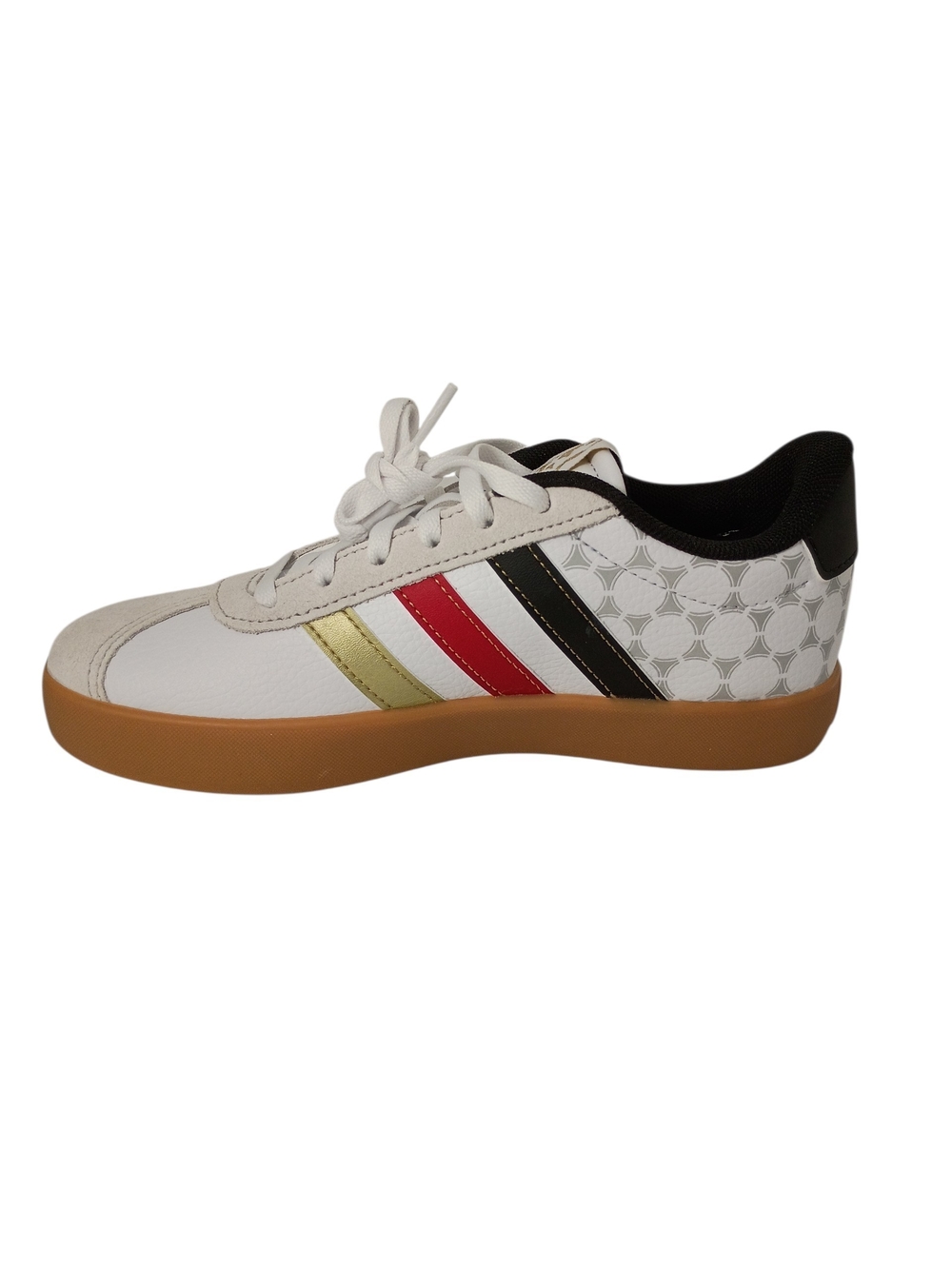 Adidas VL Court 3.0 "Germany" - White / Black / Gold (KI3121) Kid's Size US 3